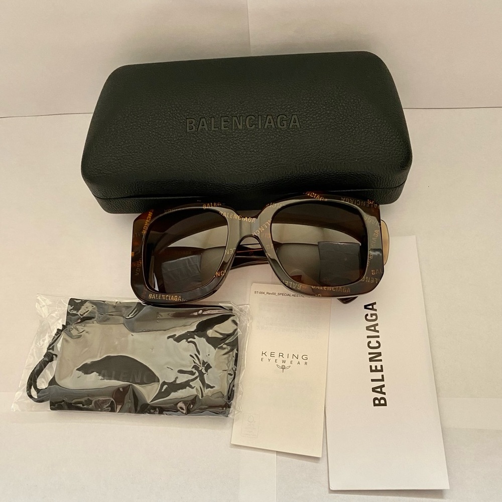 Balenciaga Havana Sqyare sunglasses - Picture 6 of 16